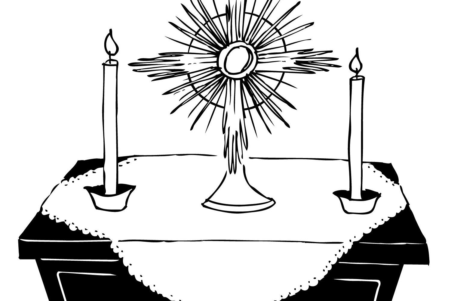 Altar bei einer Prozession
