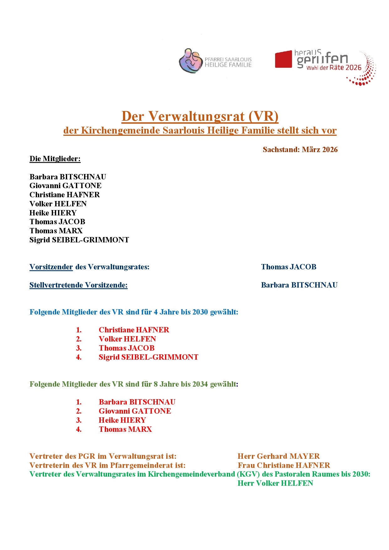 Verwaltungsrat Saarlouis Heilige Familie